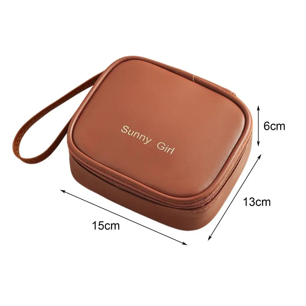 15*13 cm PU Sacchetto di Immagazzinaggio In Pelle Finta Con Cerniera Trucco Cosmic Pouch Portatile Periodo Mestruale Tampone Tampon Organizzatore