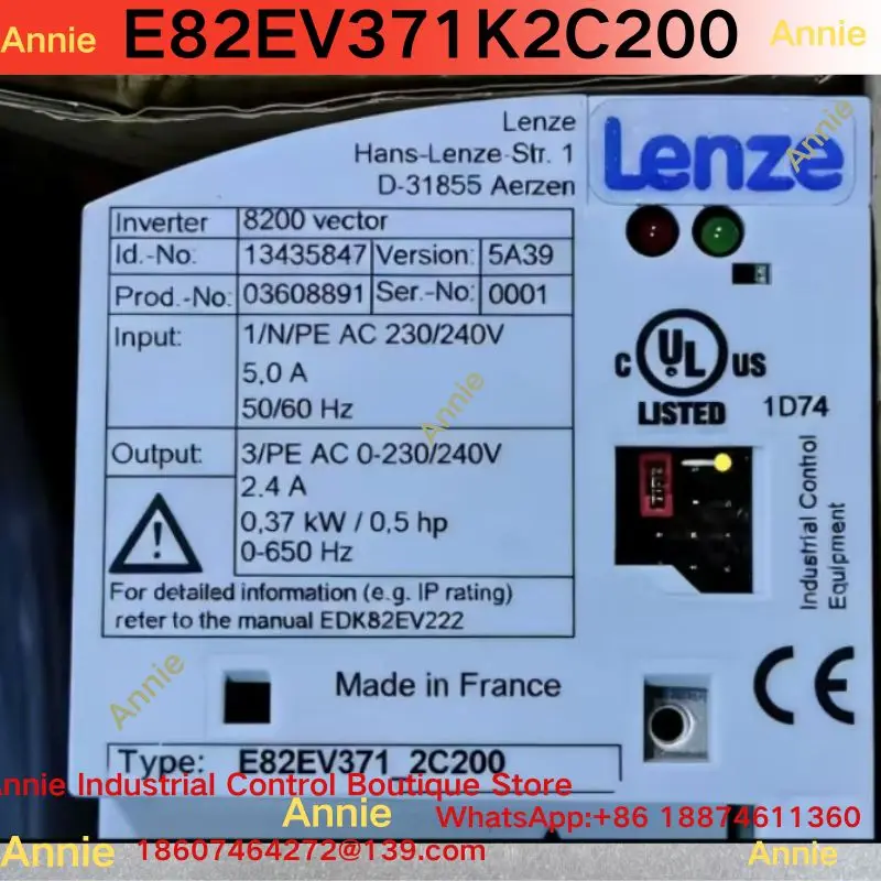Brand New Frequency Converter E82EV371K2C200 - High-Quality Electronic Component for Your Projects
