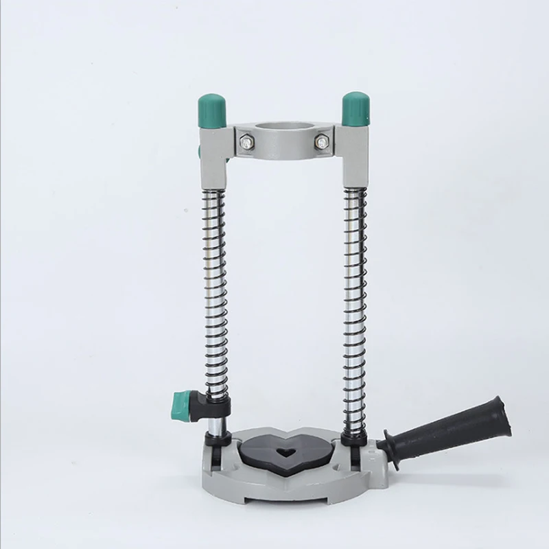 Adjustable Angle Pipe Drill Guide Stand Precision Drilling Jig with Removable Handle DIY Hand Tool