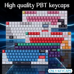 Russian/Korean/English language Eva 00 01 02 04 08 PBT Keycaps Cherry Profile PBT 한글 for ansi layout  Mechanical keyboard