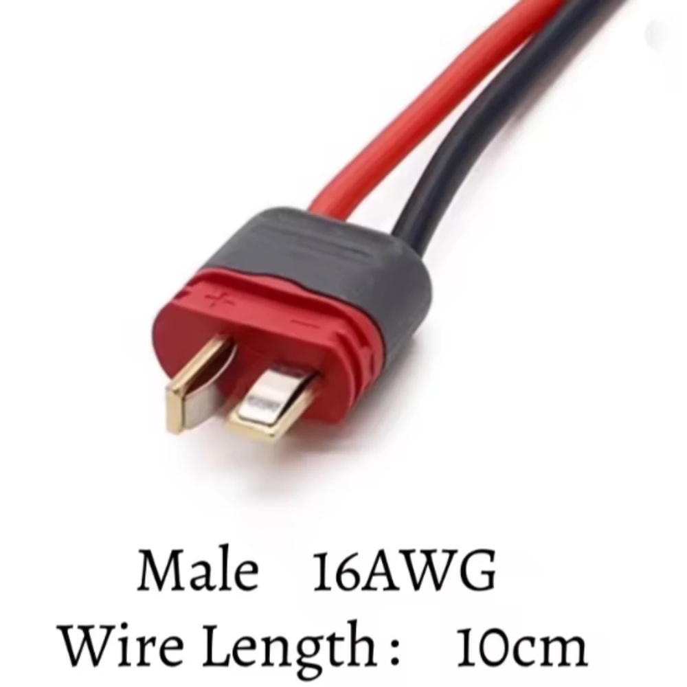 1PCS AM-1015E-M/F Anti-slip T Plug RC Car Model T-Connector ESC LiPo Battery Connector Charging Port Male Female Interface Set