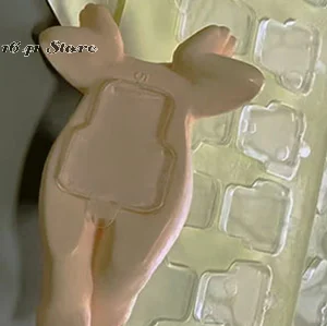 قطعتان من زخرفة الدمية اللاصقة النانوية، شريط شفاف قوي عالي اللزوجة على الوجهين