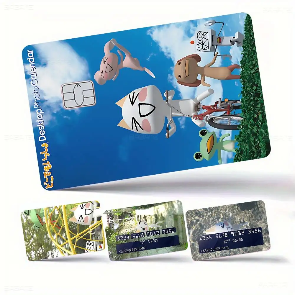 Babaite Inoue Toro CUTE Cat Game Anime Sticker Film Skin Cover Case For Small Large No Chip Debit Credit Card Front Side