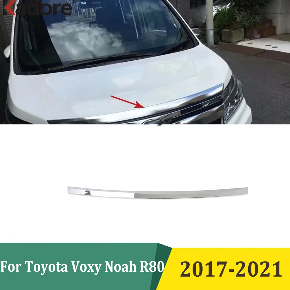 

For Toyota Voxy Noah R80 2017 2018 2019 2020 2021 Chrome Front Grille Trims Grills Frames Decoration Auto Accessories