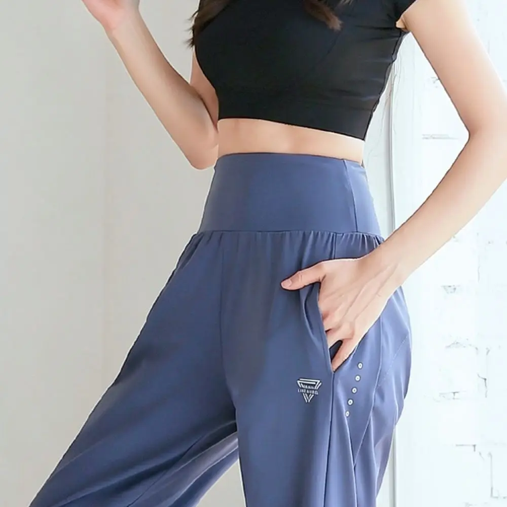 Womens Breathable Workout Joggers High Waisted Gym Pants With Zipper Pocket For Running Fitness Yoga Active
