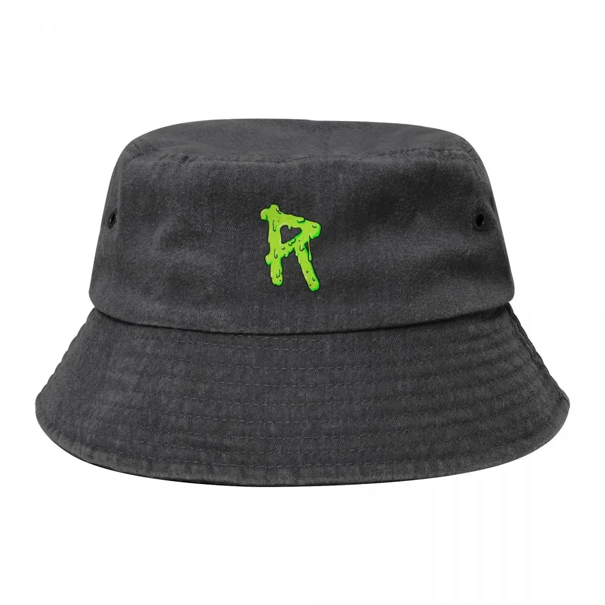 Green R Russian village boys Bucket Hat Wild Ball Hat Hip Hop hiking hat Big Size Boy Women's