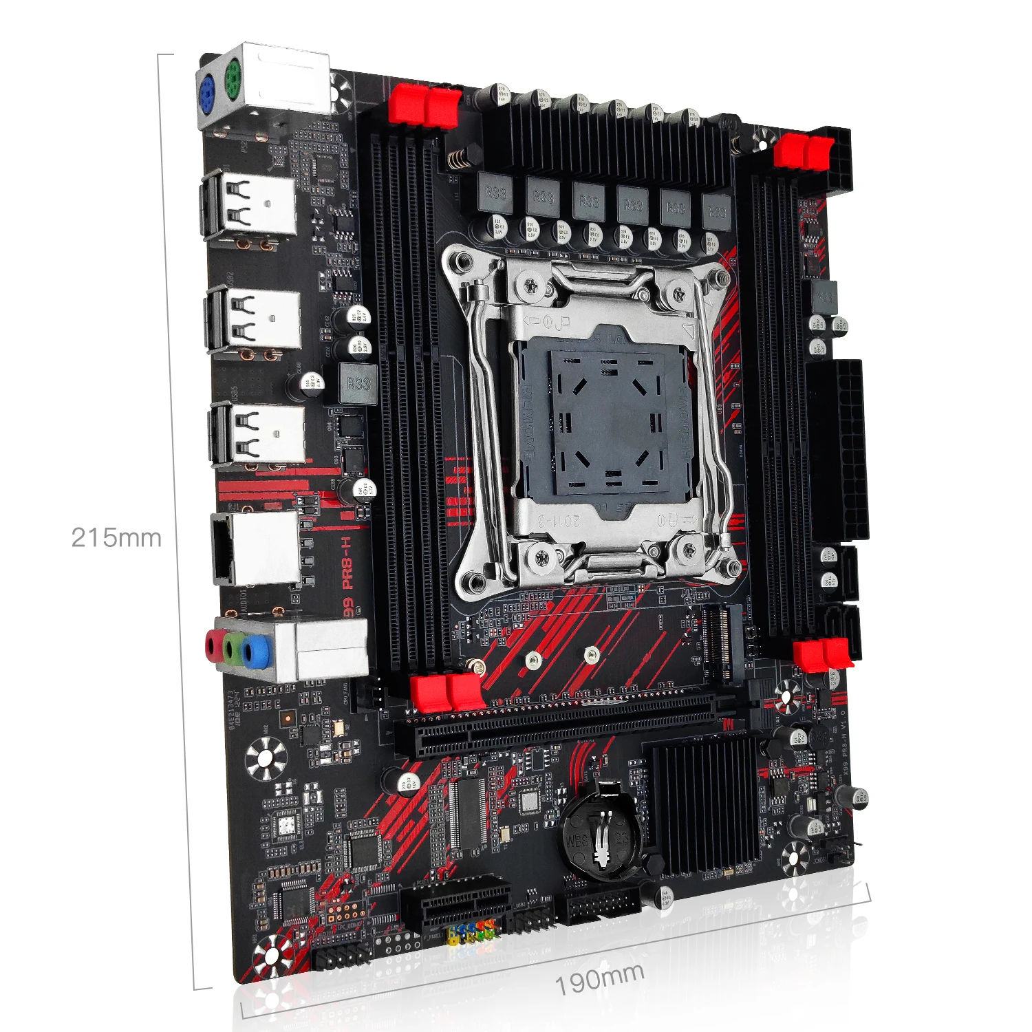 Imagem -05 - Motherboard Grupo Lga 20113 Xeon Kit e5 2666 v3 Processador Cpu Memória Ddr3 2x8gb Suporte Usb 3.0 Nvme Sata M.2 Machinist-x99 Pr8