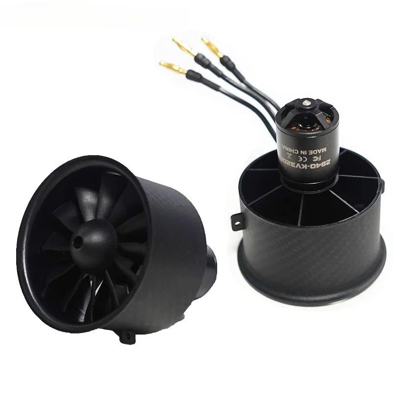 64mm ducted 12 blade super strong model aircraft ducted turbojet engine fan 2840 brushless motor power set