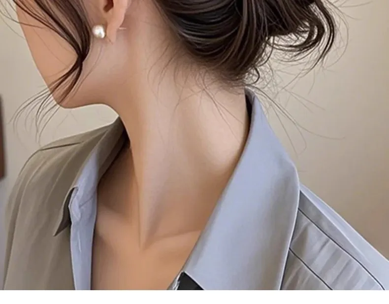 1 Stück elegante Farbverlaufs-Strass-Perlen-Halteclip, mittelgroße Hai-Clip-Haarnadel, neue Hinterkopf-Hochsteckfrisur, halbe Krawatte – Detail 2