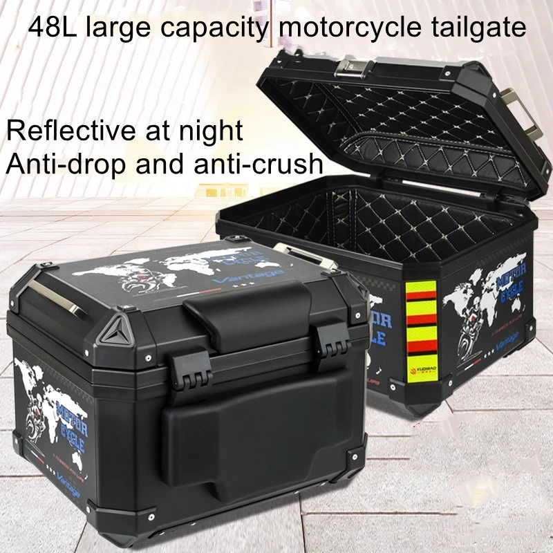 

Motorcycle tailgate non-aluminum alloy electric battery car storage trunk large capacity motorcycle trunk