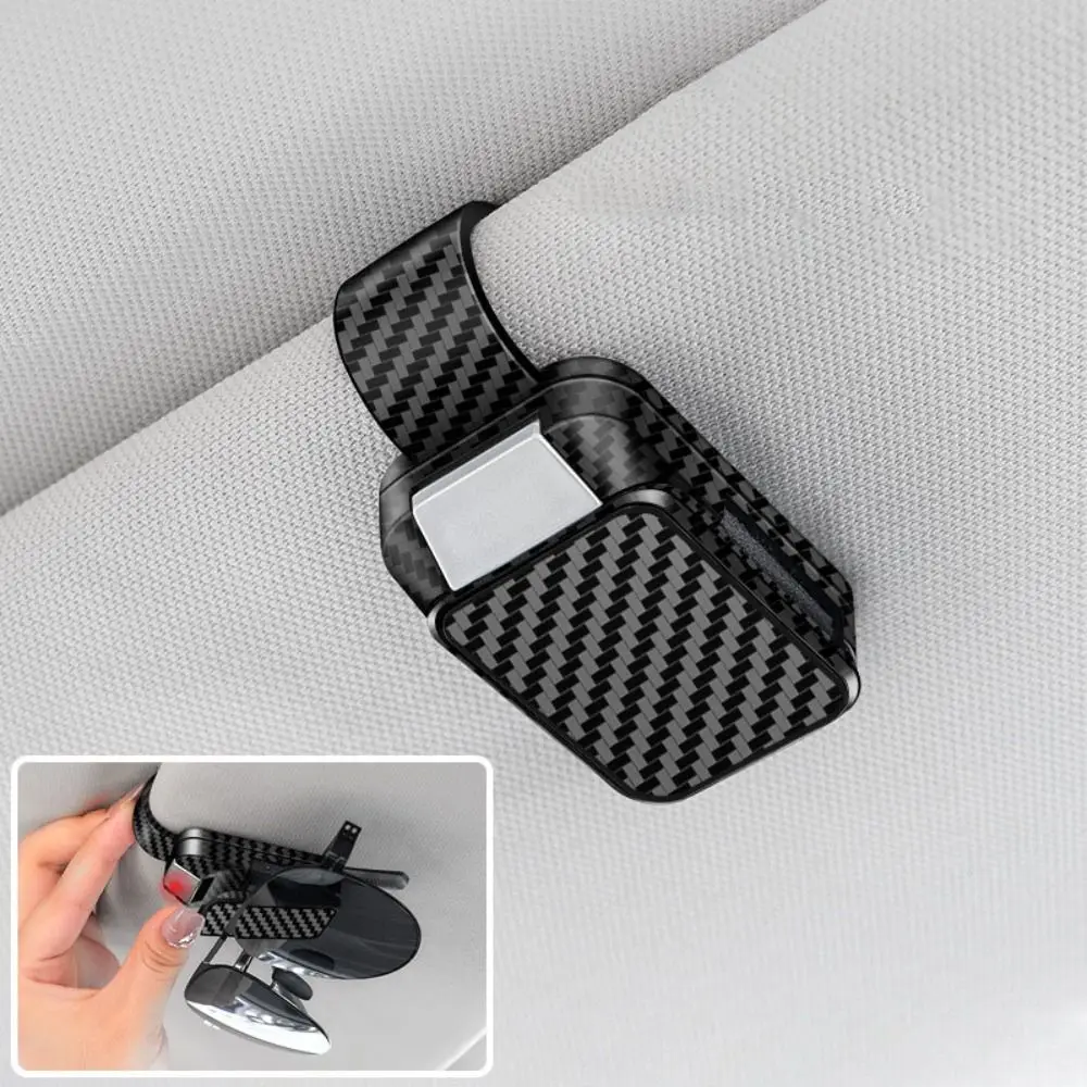 

Press Switch Car Glasses Box Stable Shock-proof Car Sunglasses Holder Lossless Installation ABS Eyeglass Case Handle