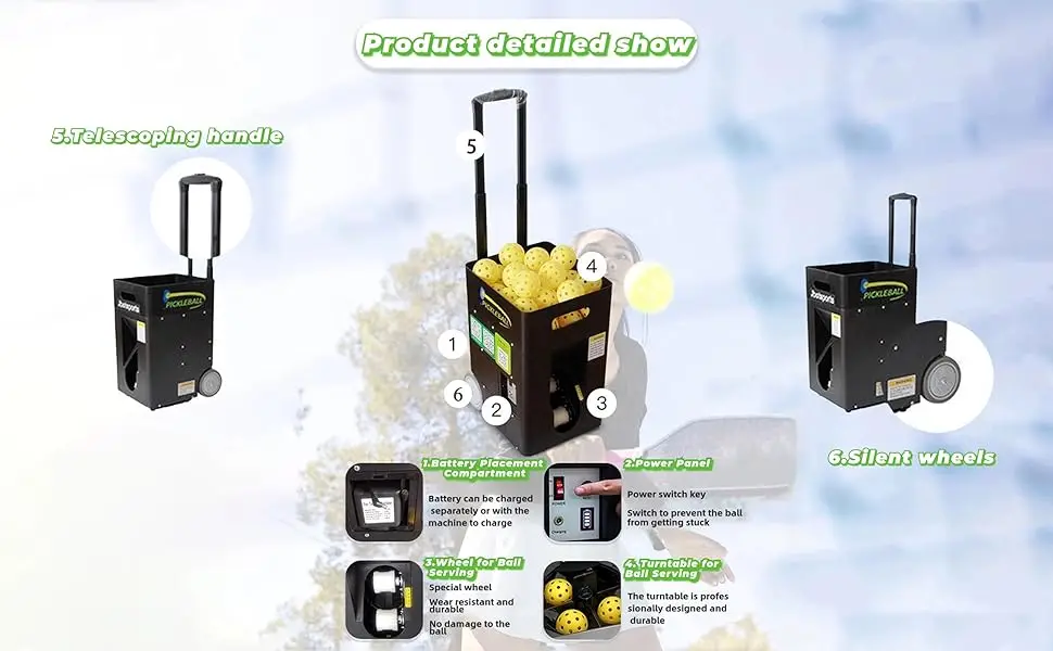 High Quality Professional Portable Tennis Ball Launch Machine ABS Plastic Wholesale Tennis Training Equipment