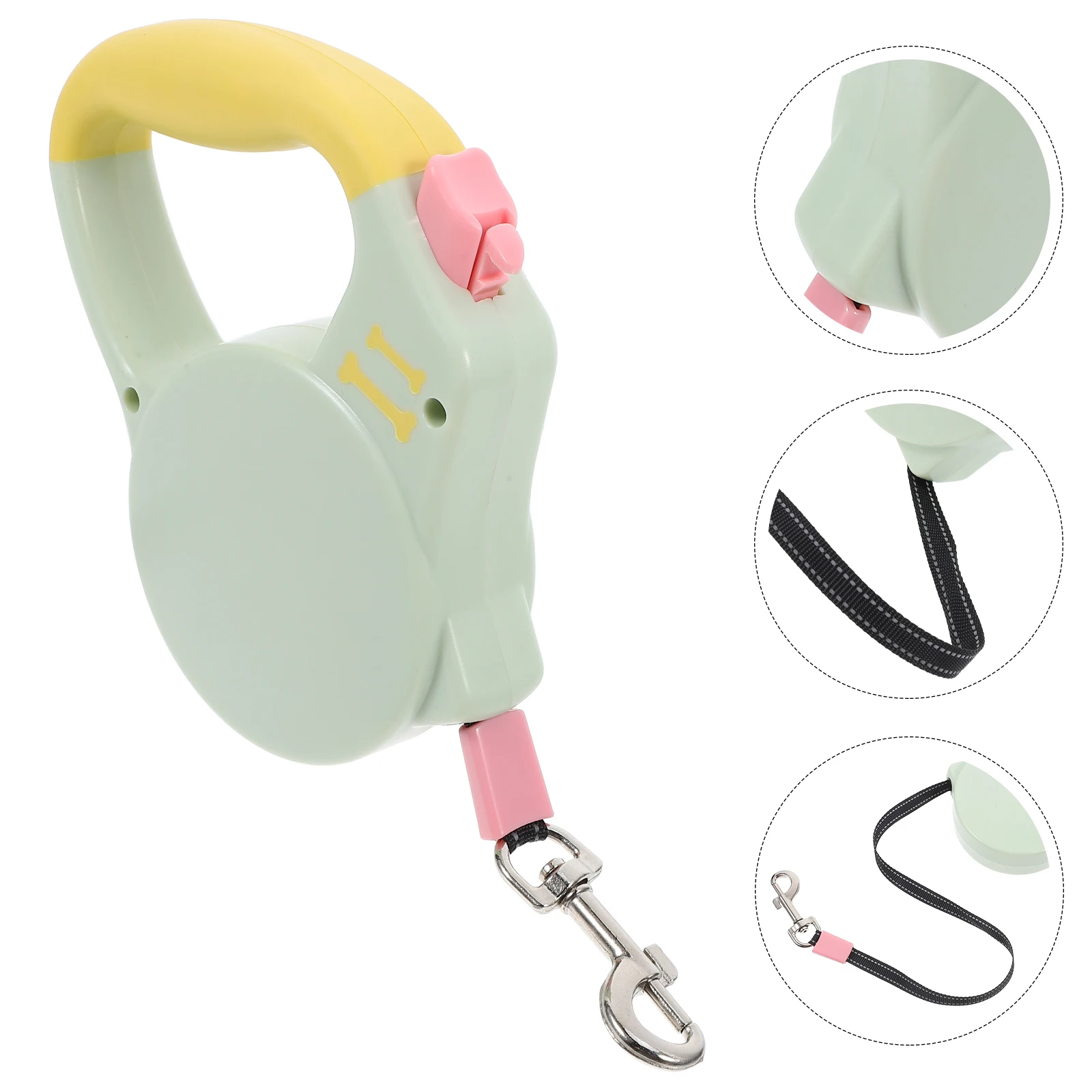 

Stable For Medium Small Dogs Automatic Button Operation Lightweight Outdoor Walking Retractable Rope Small Leashes Pet