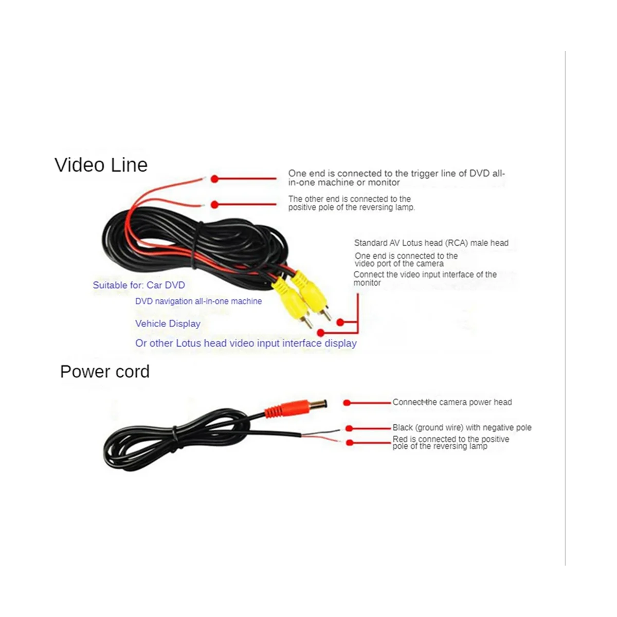 

Rear View Camera Wide Degree 4.3inch TFT LCD Display or Monitor Waterproof Night Vision Reversing Backup, Monitor Camera