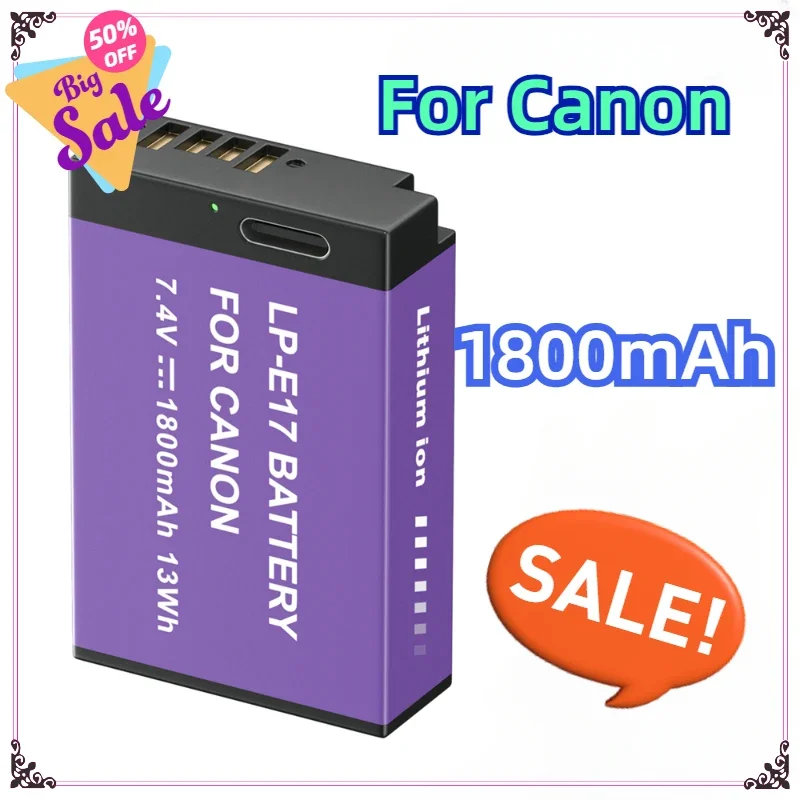 For Canon Sl2 Sl3 RP 200 250D M3 M5 M6T6i T6s 800D 8000D 77D Kiss X8i PALO LP E17 LP-E17 750D 760D Battery