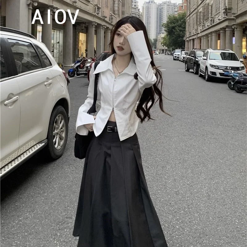 

Long Sleeve Shirts Womens Chiffon Polka Dot Slim Fit Vacation Minimalist Feminine Romantic Beach Holiday Spring Clothing