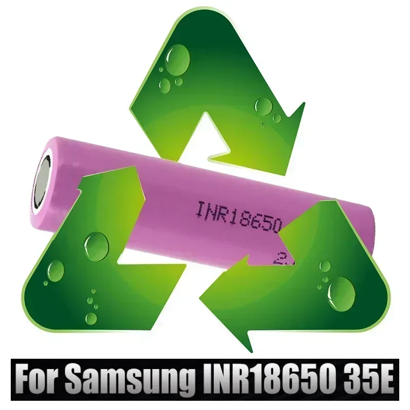 100% original 18650 3500mah 20th discharge inr18650 35e 3500mah 18650 3.7v li ion rechargeable battery