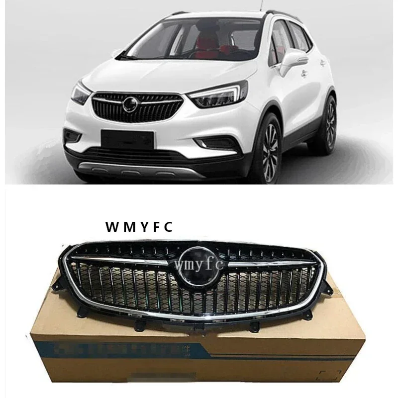 Chrome Front Upper Bumper Hood Radiator Grill Grille New Fit For Buick Encore 2017-2018 1PC With logo