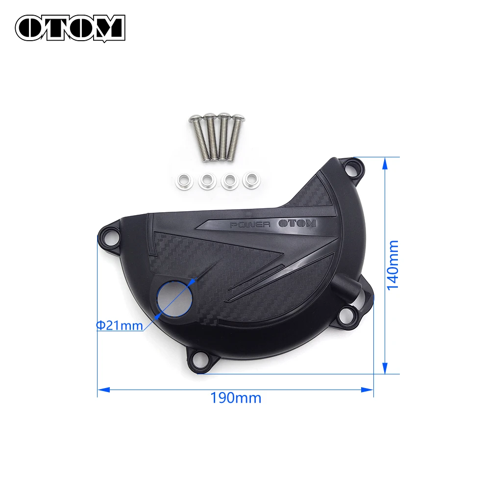 OTOM ZS177MM ZS182MN Motorcycle Clutch Cover Case Protection Guard With Oil Channel For ZONGSHEN NC250 NC250S NC300 NC300S Bikes