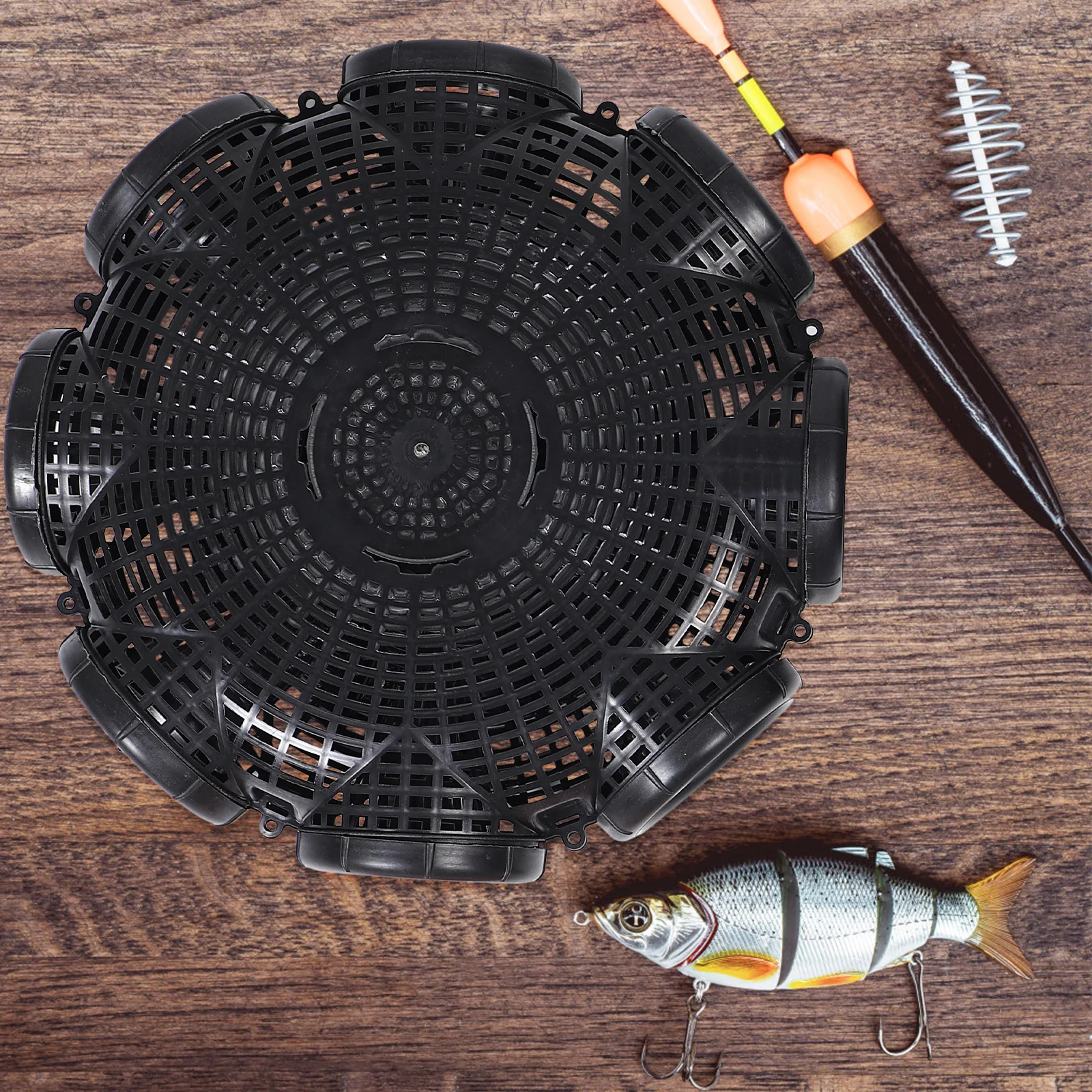 1 مجموعة متعددة الوظائف الصيد فخ دائم المحمولة قابلة لإعادة الاستخدام ثعبان البحر فخ قفص ل الروبيان جراد البحر السرطانات الصيد في الهواء الطلق #1