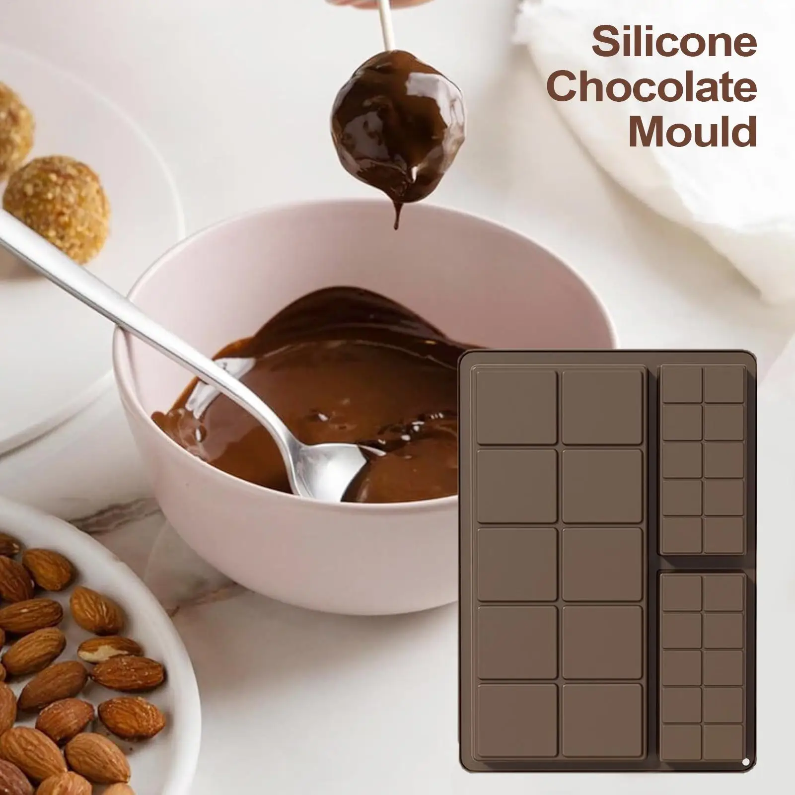 

Chocolate Molds Candy Bar Molds For Chocolate Non Stick Dishwasher Safe Kitchen Baking Moulds For Birthday Weddings Christmas