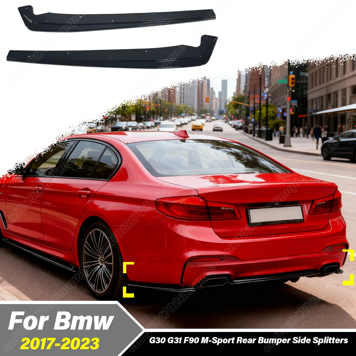 

Для BMW G30 G31 F90 M-Sport 2017 2018 2019 2020 2021 2022 2023 автомобильный задний боковой ветровой нож, хвостовой спойлер, комплект украшений для губ