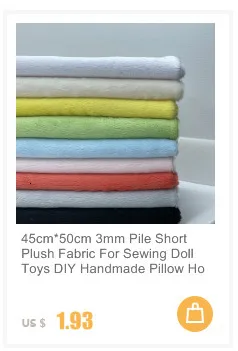 45x50cm Plüschstoff für Spielzeug 5mm Flor superweicher Pelzstoff handgefertigt DIY zum Nähen von Baumwollpuppen Stoff zur Herstellung von Kuscheltieren – Detail 4