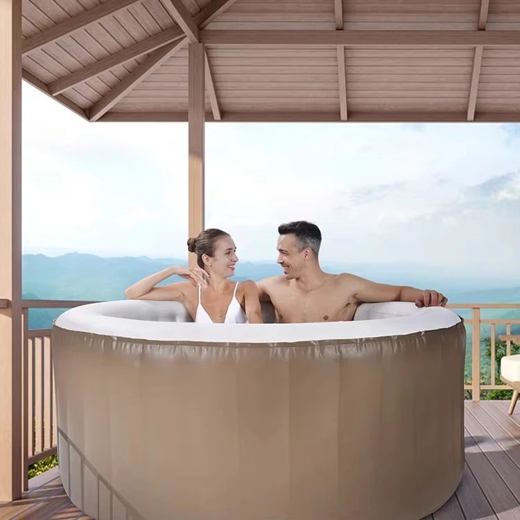 

Outdoor Inflatable Hot Tub Spa Portable Round Bath Hot Tub Inflatable Spa