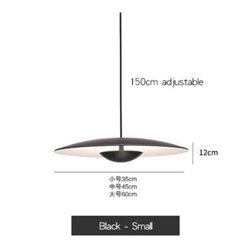Nordic Design Led Pendant Lights Wood Grain Black For Dining Table Room Kitchen Hanging Lamp Fixture Home Decor Lighting Lusters