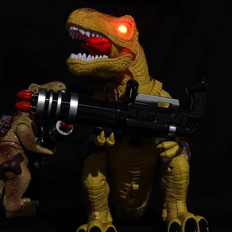 RC dinozaur Raptor z dźwiękiem 2.4G zdalnie sterowana zabawka elektryczny chodzący smocze zabawki dla dzieci prezenty świąteczne