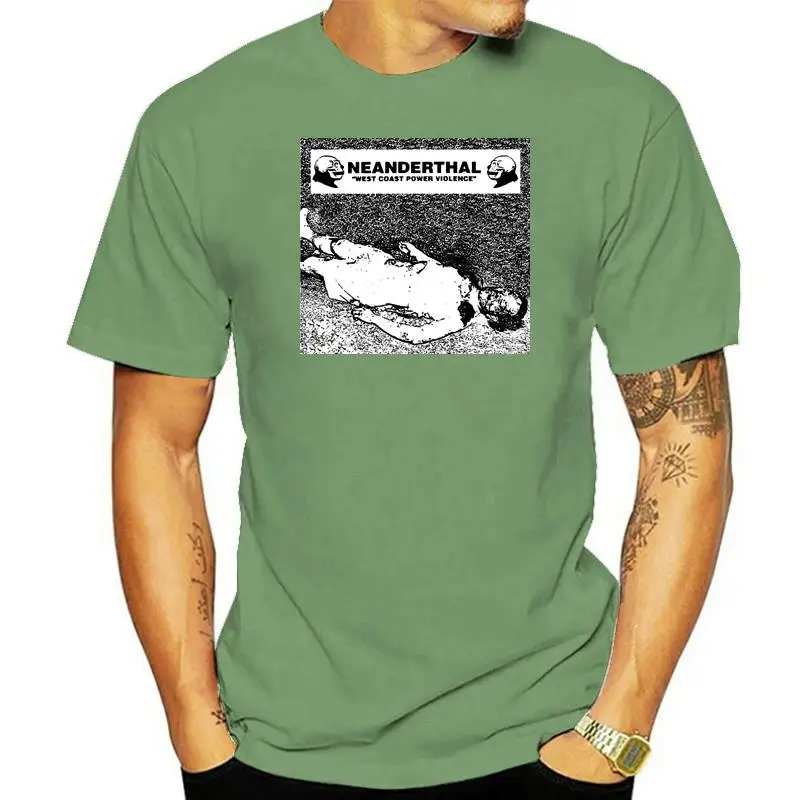 Neanderthal V8 T-Shirt White Hardcore Punk Powerviolence All Sizes S-5XL Birthday Gift Tops TEE Shirt