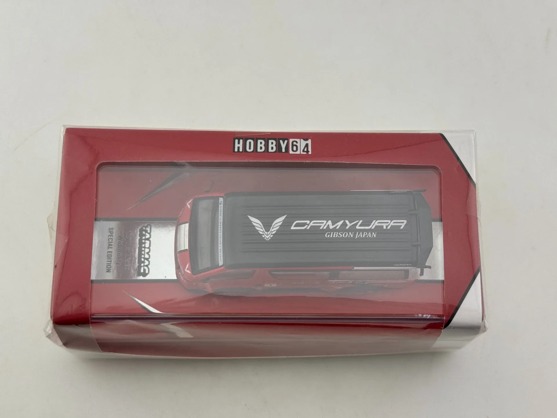 Diecast TARMAC WORKS TW 1/64 Bilancia TOYOTA HIACE LARGO CORPO Modello di Auto Da Collezione Giocattolo Regalo Souvenir Display Ornamento