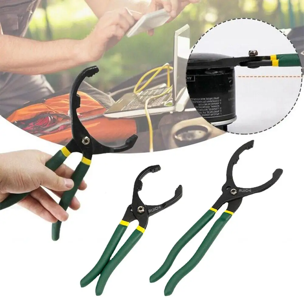 

1pc 10 12 Inch Adjustable Filter Removal Pliers Oil Universal Filter Wrench Household Convenient Tools Accessories Pliers M7I4