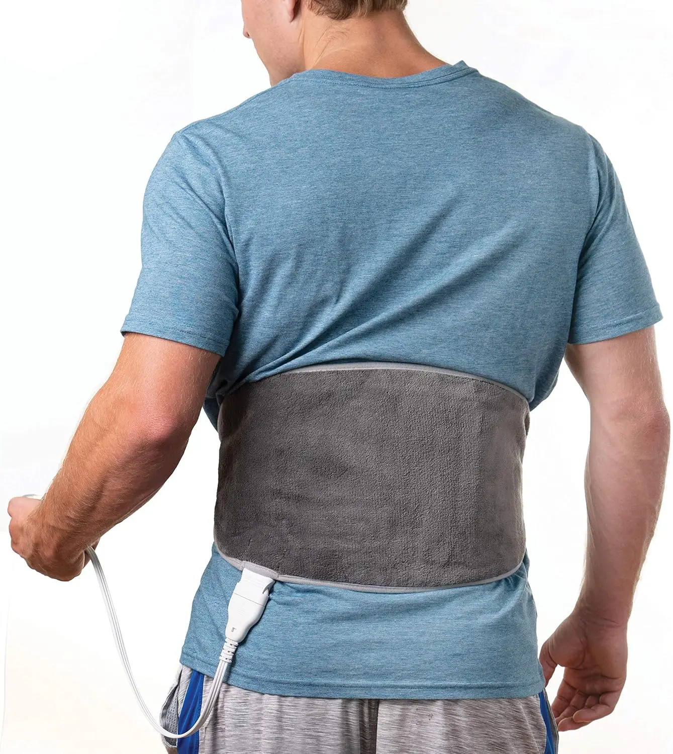 

PureRelief Lumbar Abdominal Heating Pad, 4 Heat Settings Adjustable Belt, Hot Cold Gel Pack Storage Bag