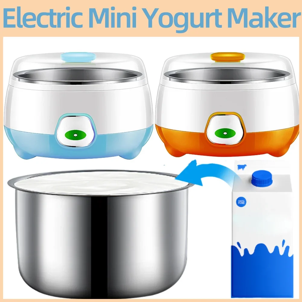 1L Automatische Joghurtmaschine Multifunktionaler Haushalt Reisweinbereiter Tragbarer Joghurtbereiter für Joghurt Griechischer Joghurt Käse Natto