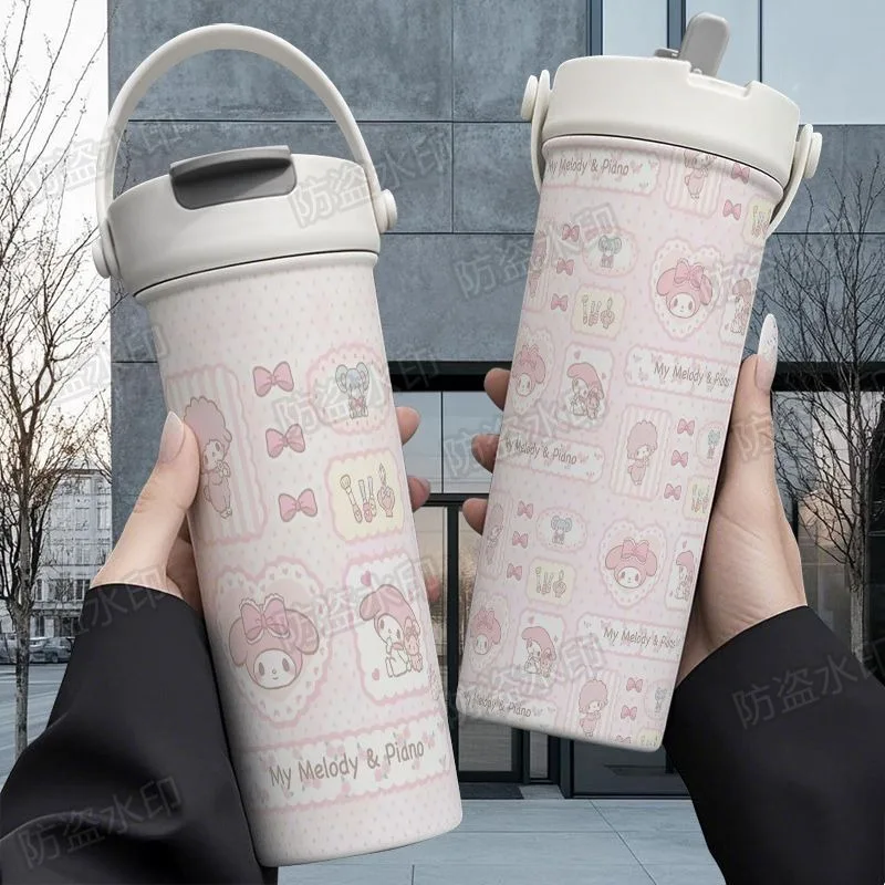 

Girly Heart My Melody аниме Kawaii Sanrio термос чашка милый мультфильм бутылка для питья из нержавеющей стали прекрасные подарки для девочек