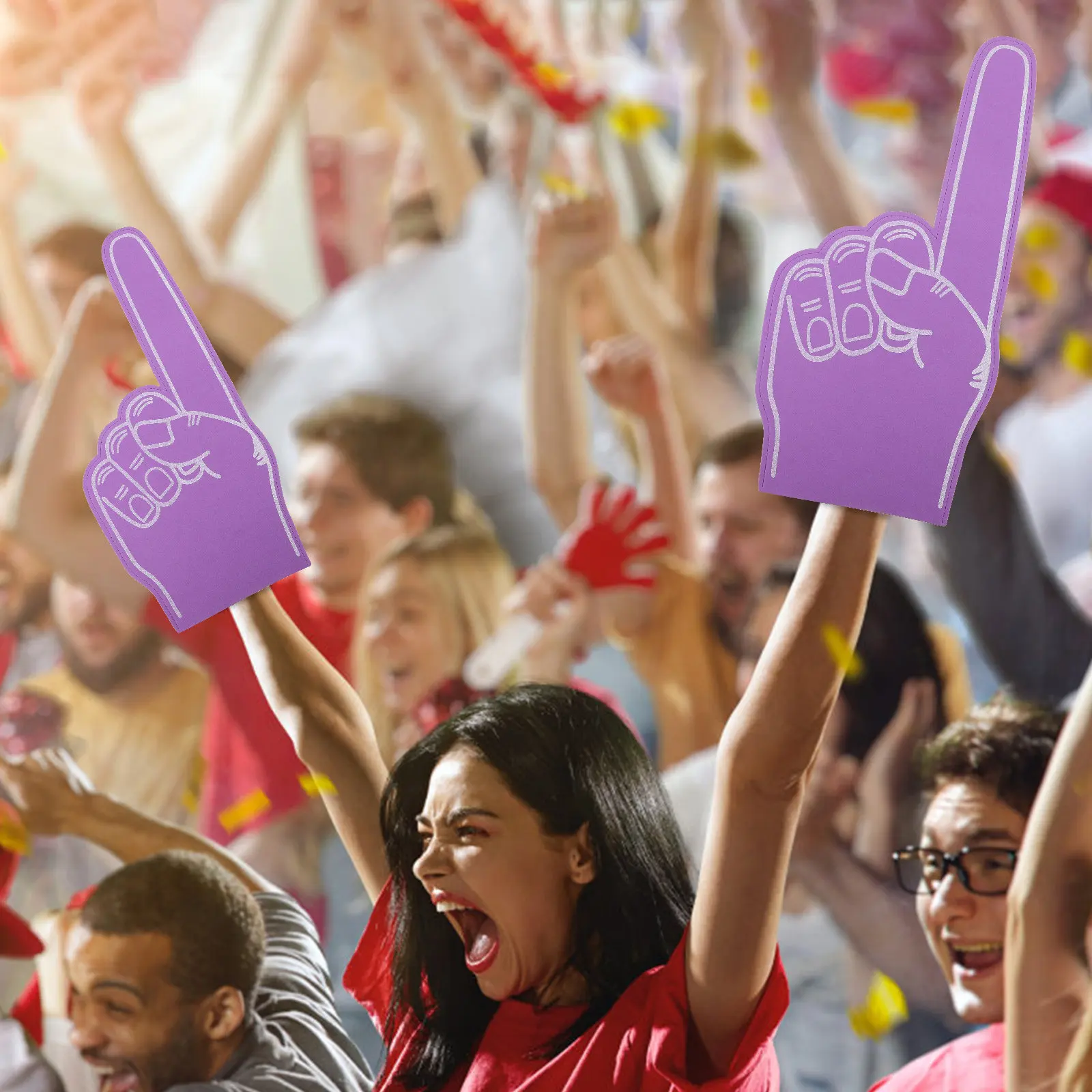 

3Pcs Foam Cheerleading Finger Sports Props Noise Maker Party Supplies Fan Accessories Sporting Events Foams Finger