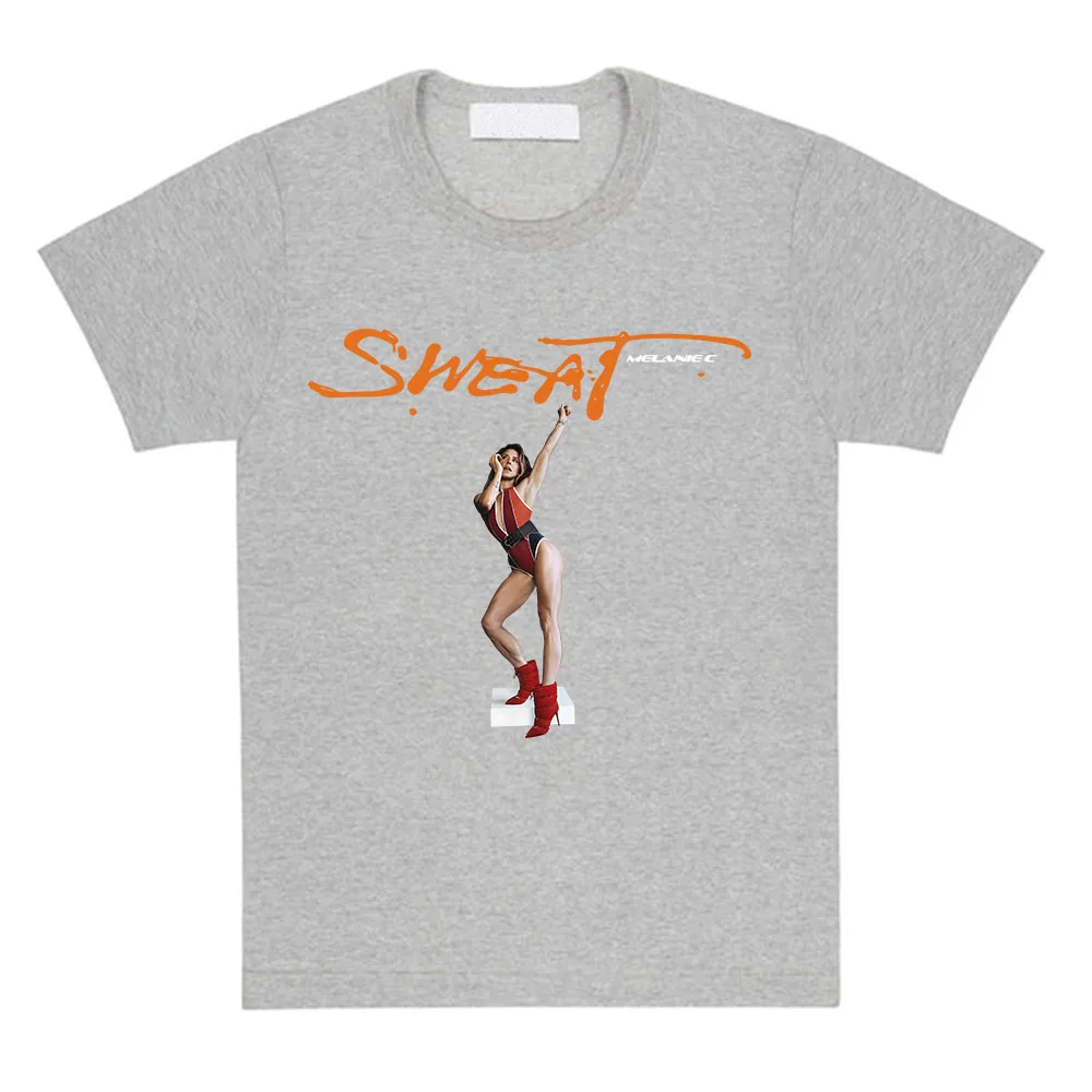 Damska Koszulka Melanie C Album Sweat Nadruk Unisex Streetwear Bawełna Krótki Rękaw Luźna Koszulka Damska Graficzna Odzież