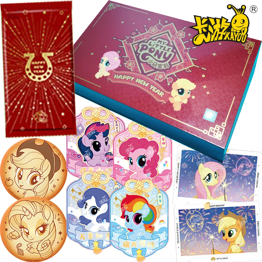 

Коллекционные карточки KAYOU Original My Little Pony: Мультяшные персонажи, Вечная дружба, Новогодний подарочный набор, Семейная настольная игра