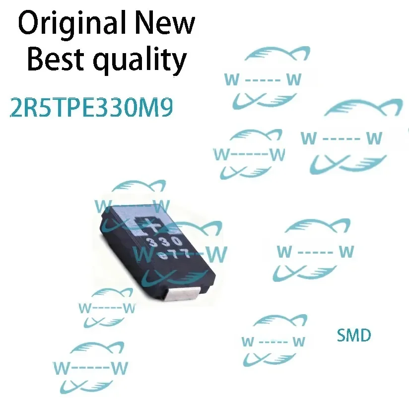 2R5TPE330M9 330UF 2.5V 330 6.3V For SMD Tantalum Capacitors Polymer POSCAP Type D ultra-thin 7343 D7343
