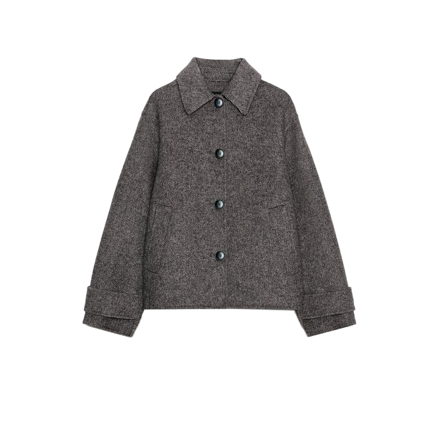 

Осенне-зимнее женское длинное пальто из смешанного волокна с воротником-стойкой, повседневное свободное пальто из хлопка, полиэстера с ромбовидным узором