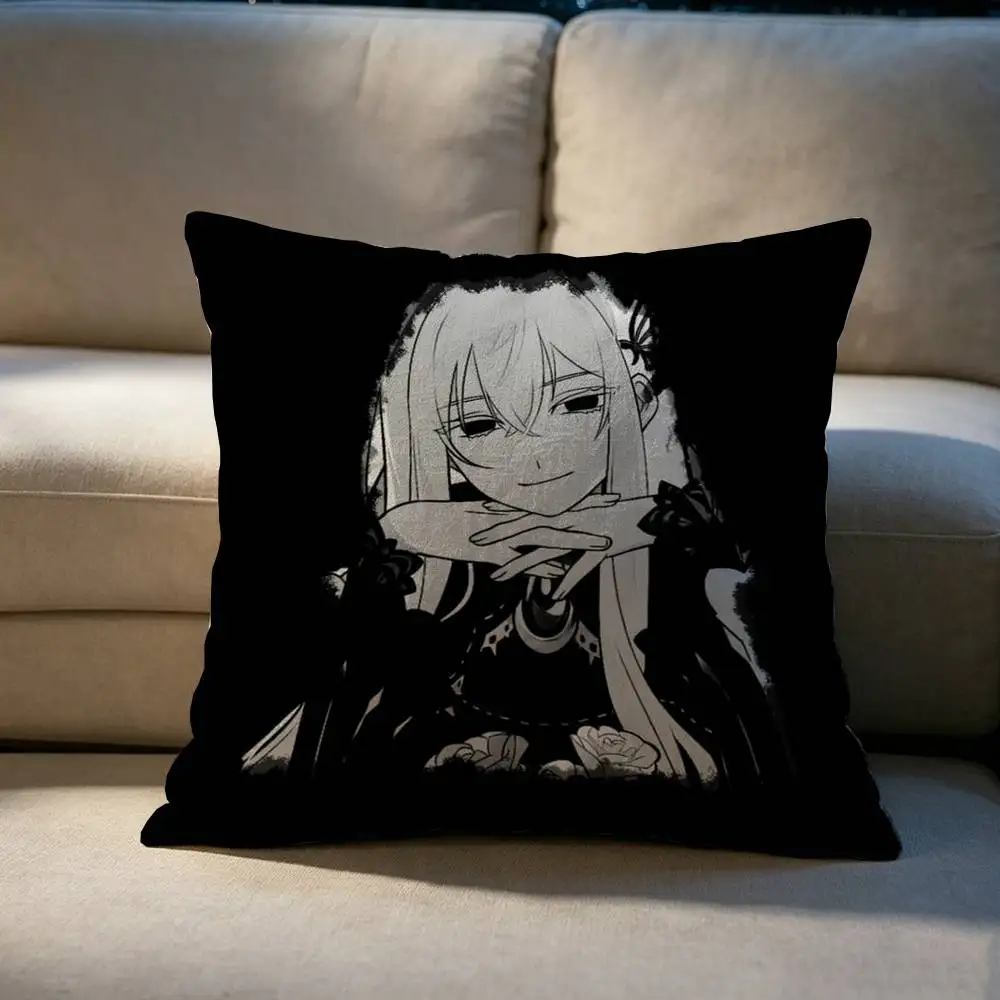 Anime ReZero Echidna  Pillow cover gift High definition digital printing,Surprise  vivid pattern Household.