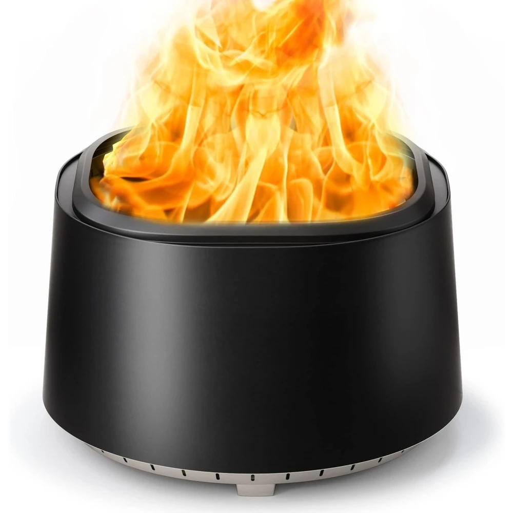 

Fire Pit 29", Stainless Steel Smokeless Fire Pits For Outside Large Wood Burning Firepit With Poker & Removable Ash Pan,