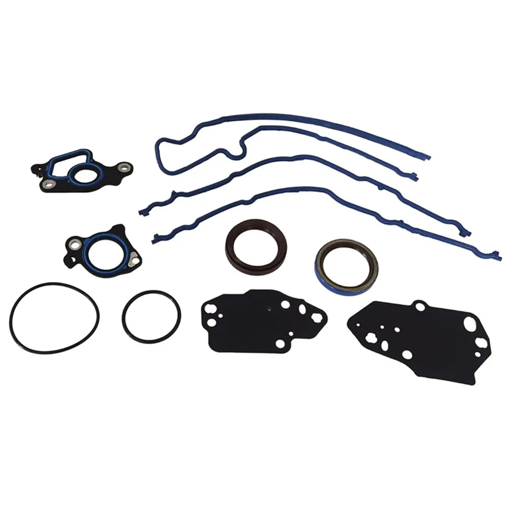 Engine Timing Cover Gasket Set Fit 5.4 L For Ford F150 F250 F350 Lincoln Navigator Mark LT 3-Valve 5.4L V8 GAS 04-14 TCS46078