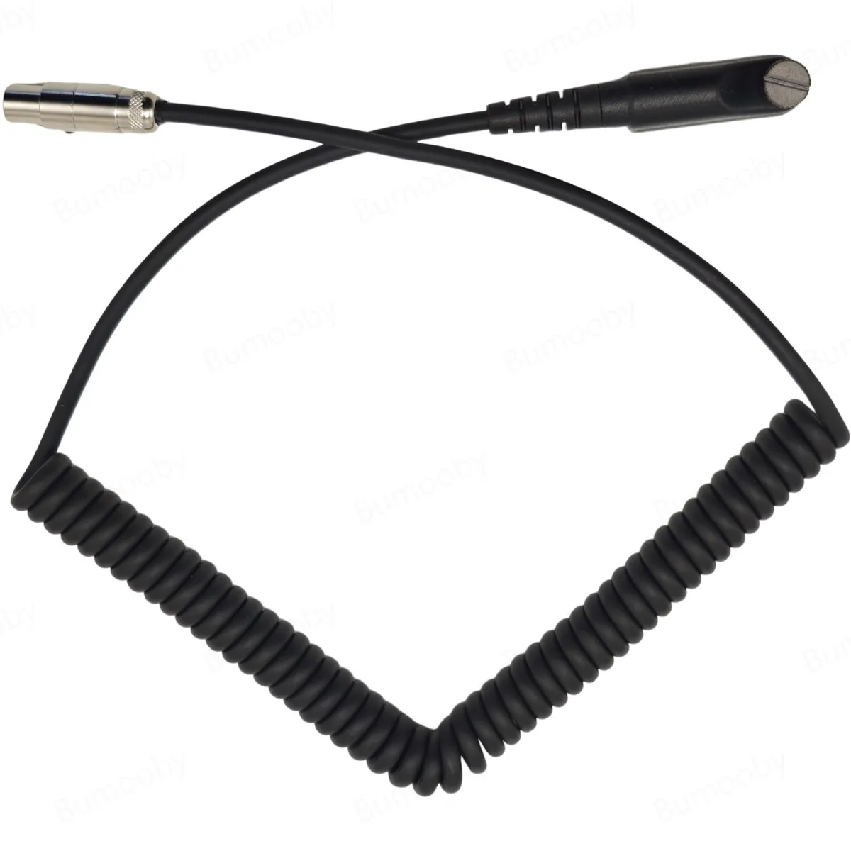 Racing Headset Spiral Cable with HP50 Multi-Pin to 5-Pin Mini XLR to Connect Hytera Digital two-way Radio