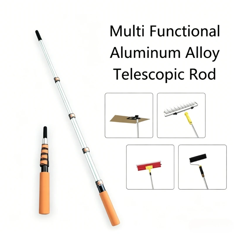 

Aluminum Alloy Telescopic Rod New Convenient to Carry and Store with Thick Pipe Walls that Are Sturdy and Durable