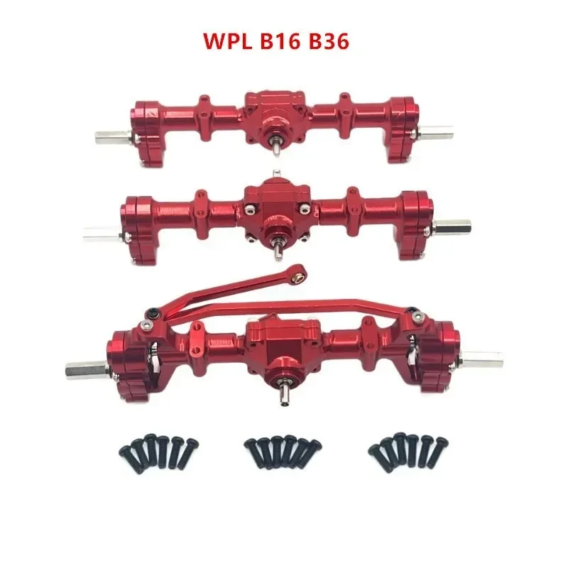 

Metal Upgrade Front Middle and Rear Door Axles For WPL 1/16 B16 B36 six wheel drive RC Car Parts