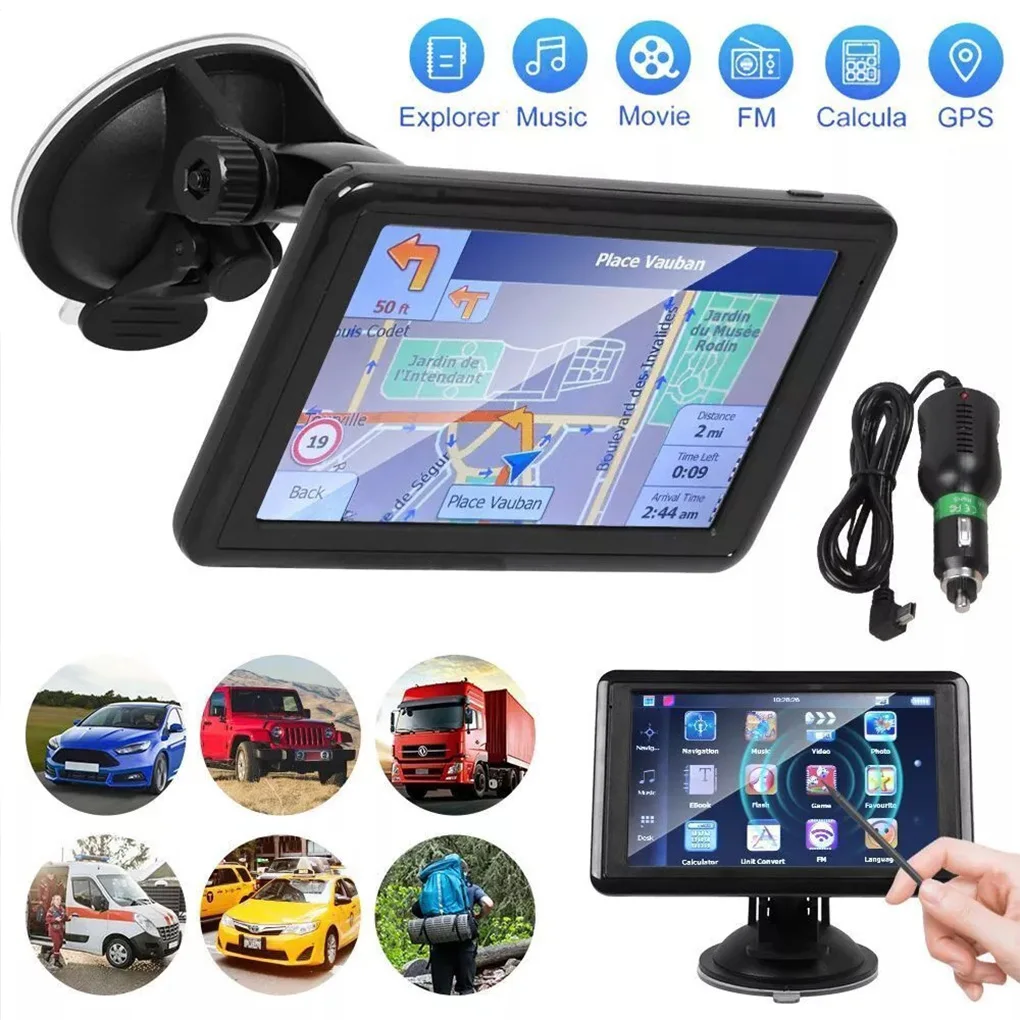 5Inch Hd Car Gps Na… - image
