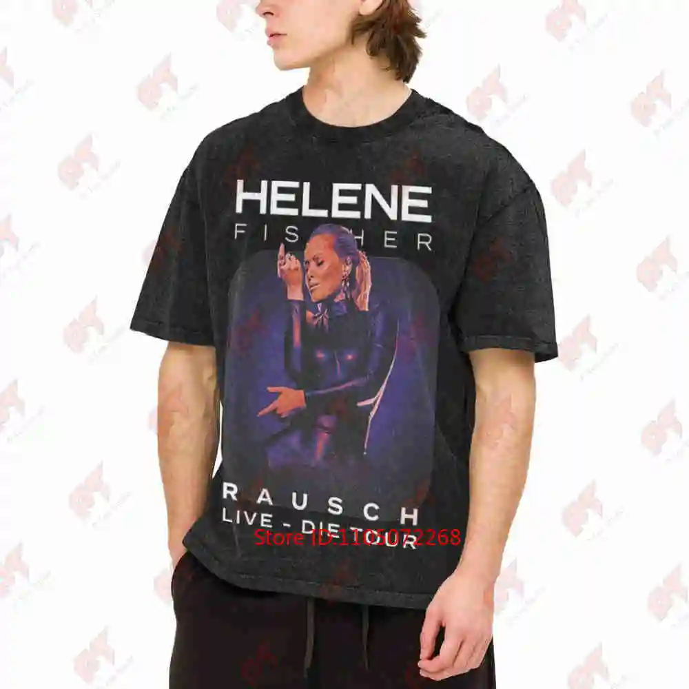 Helene Rausch Live Die Tour Concert Vintage Washed Tee Pure Cotton T-Shirt