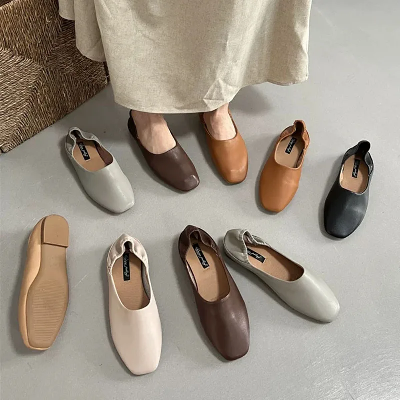 Damen-Ballettschuhe, Lässige Weiche Damenschuhe, Tanzschuhe, Neue Frühlings- und Herbstmode, Flache Slip-On-Schuhe für Damen – Detail 9